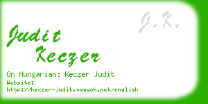 judit keczer business card